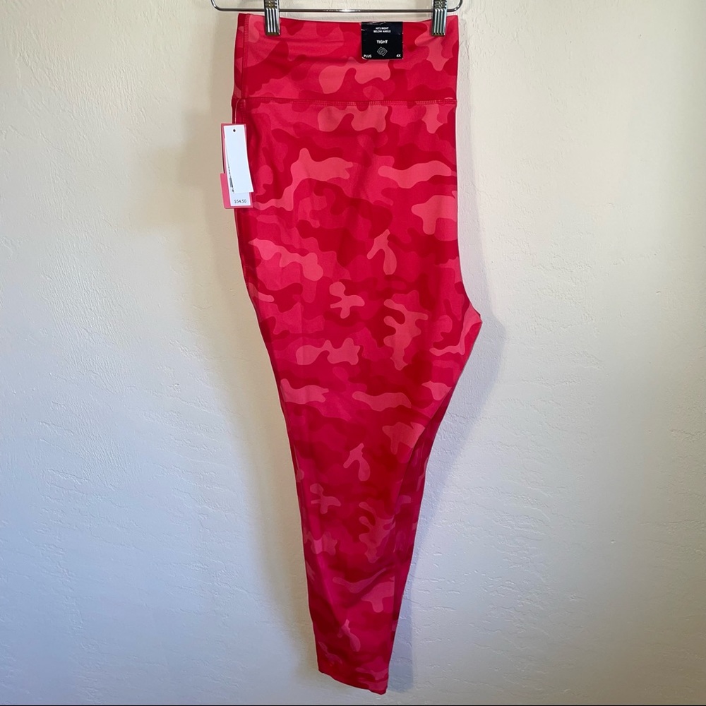 BELK. red camo activewear pants.